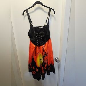 Halloween Print Dress
